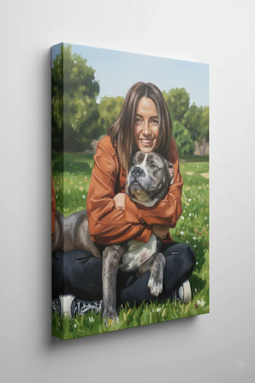 Gallery Wrapped Portrait Oil Painting GFM Painting